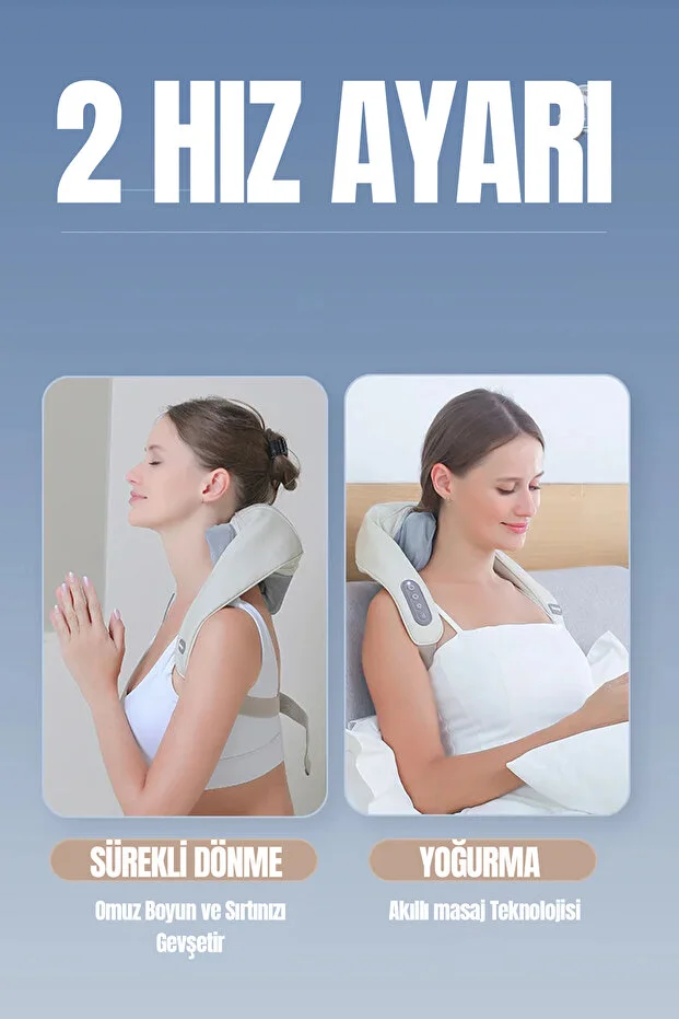 ROBO Şarjlı Ovmalı Isıtmalı Masaj Aleti Insan Eli Yoğurma Hissi